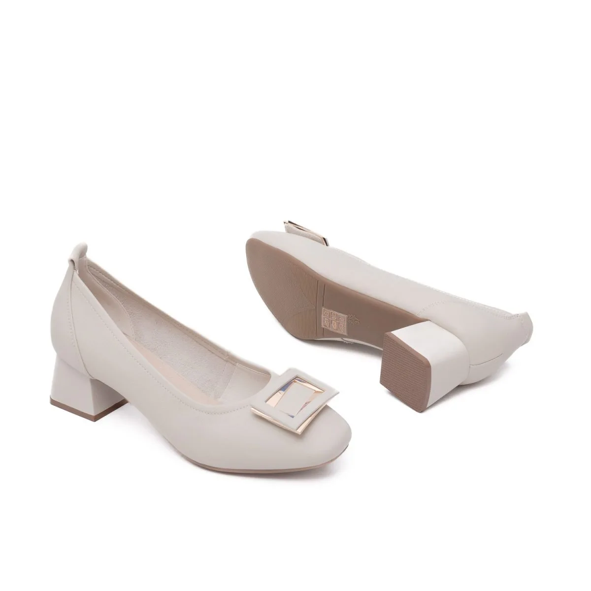 Pantofi eleganți bej din portofoliul FVE pentru Pantofi Noi