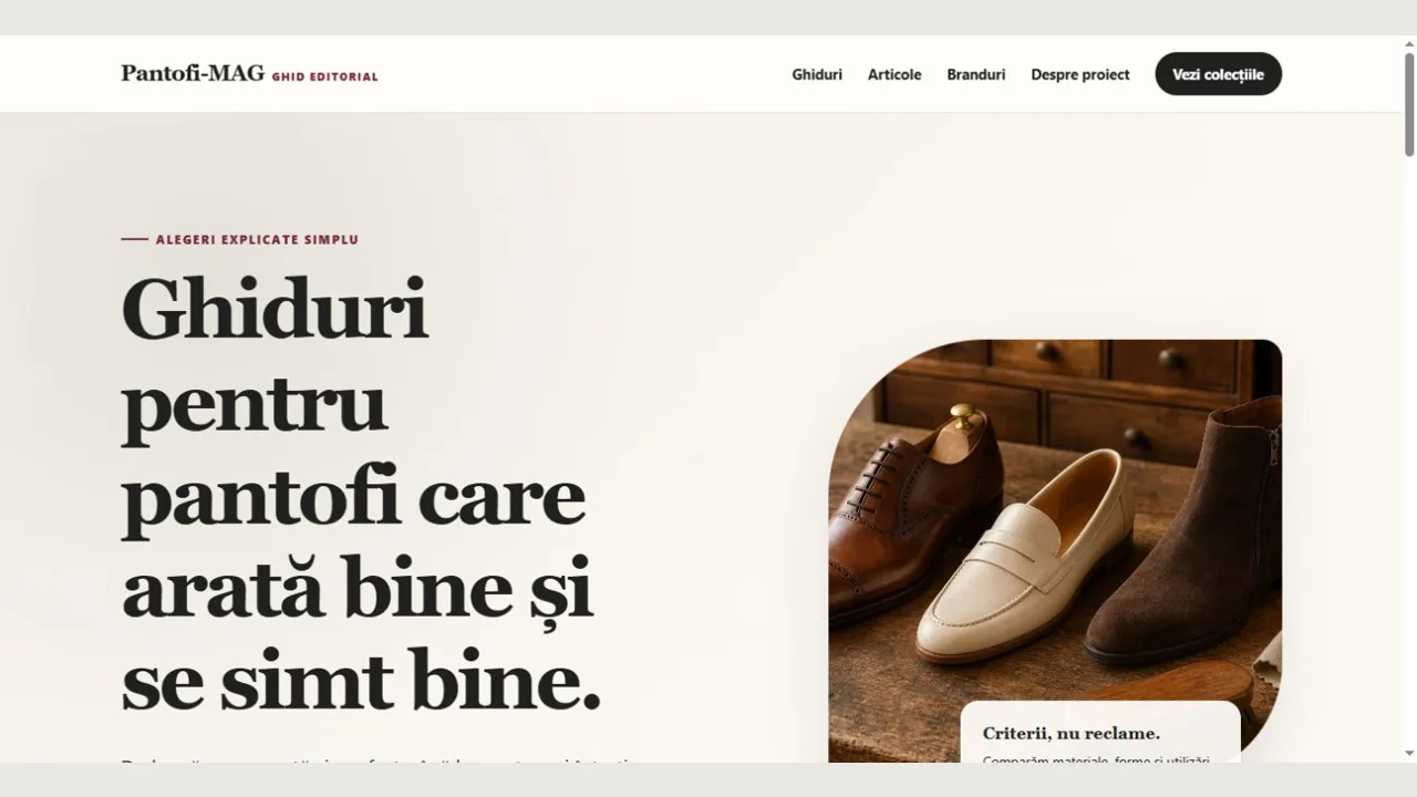 Pantofi-MAG.ro — Site editorial / ghiduri de încălțăminte
