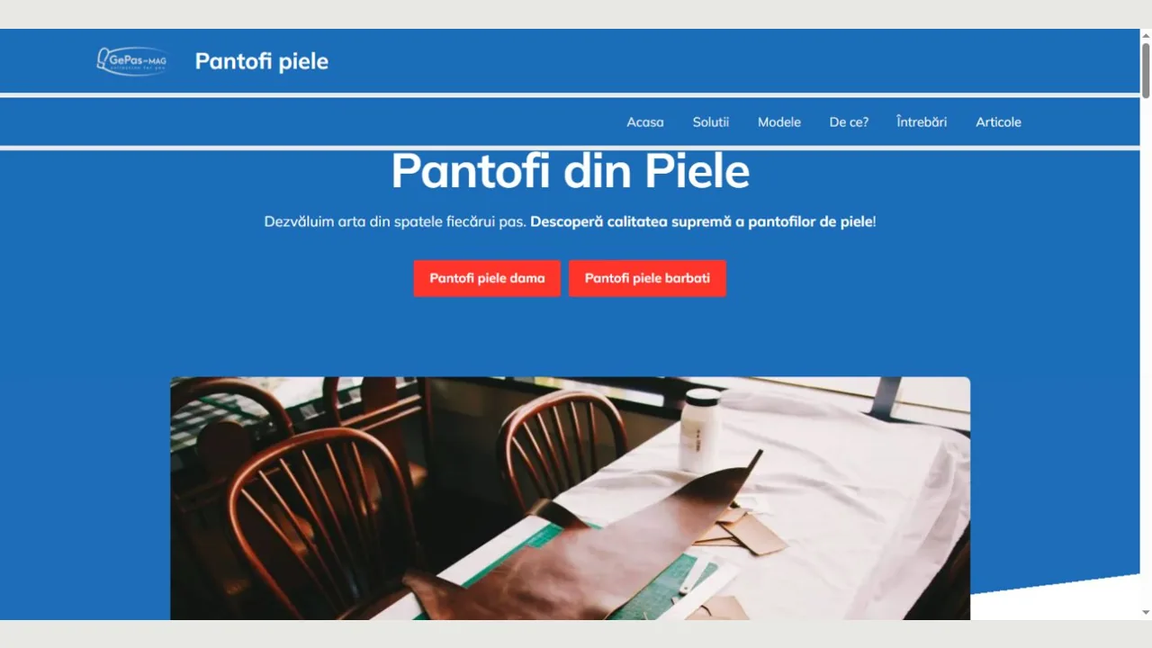 Pantofi-Piele.ro — Site editorial / încălțăminte din piele