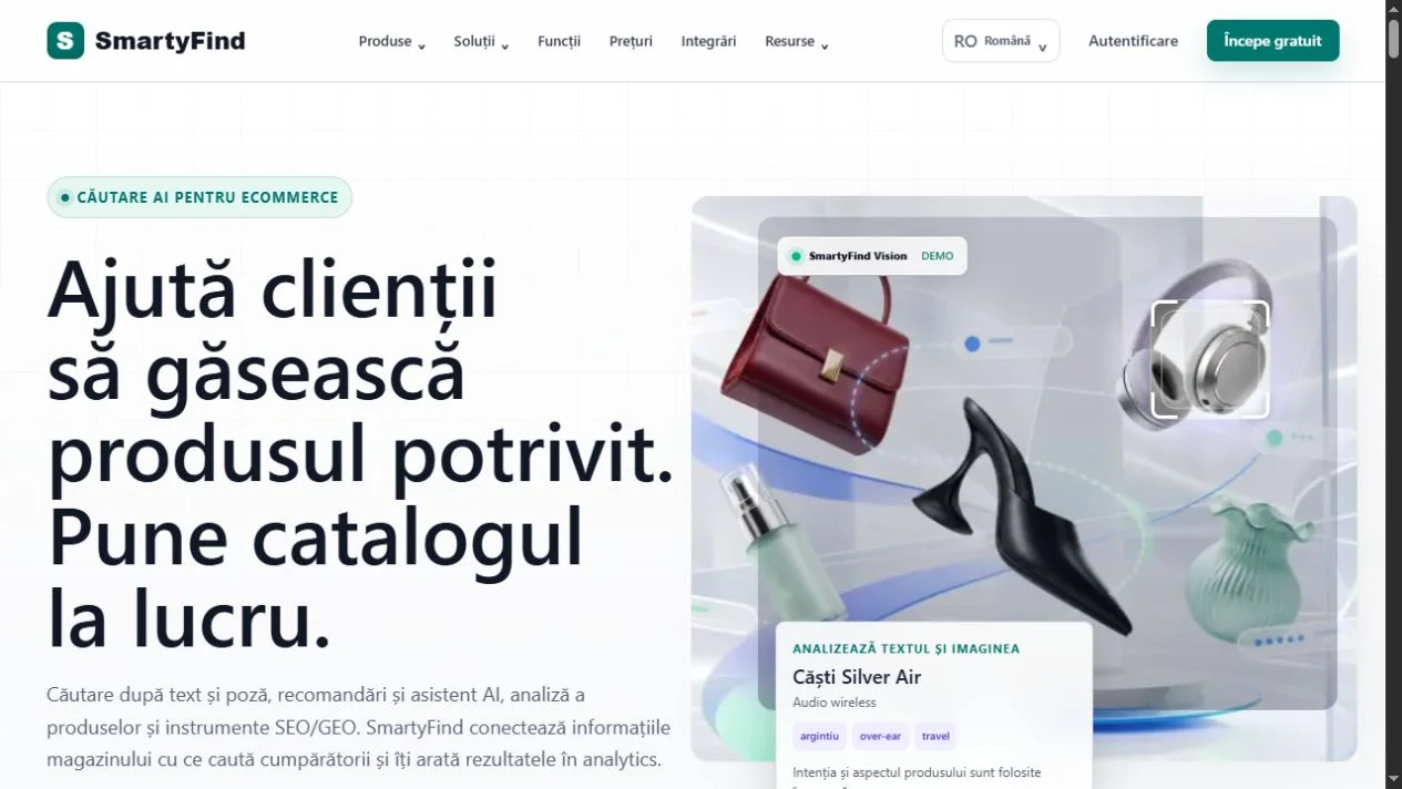SmartyFind — Platformă web / e-commerce